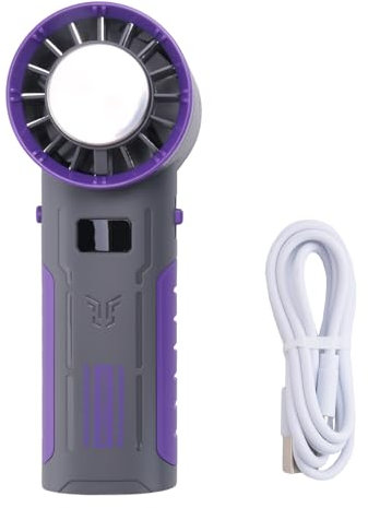 Plawee Ventilador Portátil de Mano Refrigeración de Semiconductores para Exteriores Ventilador Enfriador de Aire Batería de 2000 MAh Ventilador Frío Recargable,A