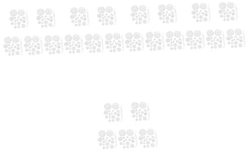 STOBOK 5 Sätze À 22 Stück Spielzeug zeichnen bastelsets+für+Kinder bastel Set für Kinder geometrisches Zeichenlineal Werkzeug zum Zeichnen von Mandalas Zeichenlineal Spielzeug Malset Weiß