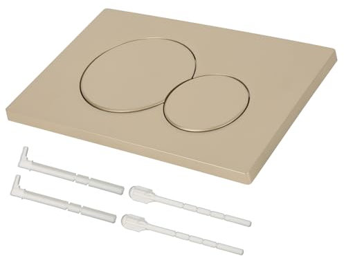 Betätigungsplatte drückerplatte Chrom Kunststoff WC spülkasten ersatzteile modell kompatibel mit GEBERIT SIGMA 01 (matt gold)