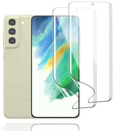 Displayschutzfolie für Samsung Galaxy S21 FE 5G, 2 Stück TPU Schutzfolie Weiche HD Klar Flexible Transparente Hydrogel Folie TPU Film