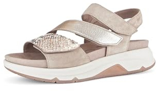 Gabor Damen Low-Top Sneaker, Frauen Halbschuhe,schnürschuhe,schnürer,straßenschuhe,Strassenschuhe,Sportschuhe,Pesca/Puder/oasi,42 EU / 8 UK