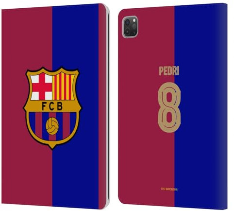 Head Case Designs sous Licence Officielle FC Barcelona Pedri 2024/25 Joueurs Home Kit Étui Portefeuille en Cuir Compatible avec Apple iPad Pro 11 2020/2021 / 2022