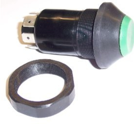 Druckschalter mit Arretierung Symbol: „Arbeitsscheinwerfer“ (Grün) Artikel-Nr.: KM10040010 Befestigungsmutter SW 36 (ist im Lieferumfang enthalten)