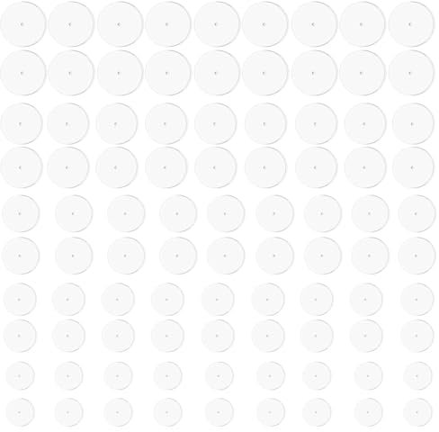 WeddHuis 90 Stück Anti Wildfleisch Disc No Pull Piercing Disc Wildfleisch Plättchen Ohrringverschlüsse (Gemischte Größe)