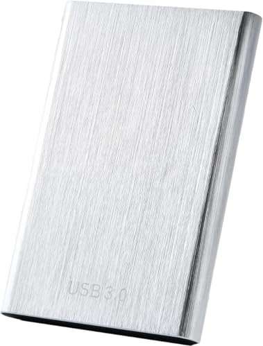 Duqing402 - Disco duro portátil (2 TB, USB3.1 para PC, Mac, ordenador de escritorio, chromebook (2 TB, plateado)