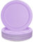 PARTY GO Lot de 50 assiettes de fête violettes de 22,4 cm - Pour anniversaire d'enfant garçon et fille - Accessoires de décoration - Assiettes en carton