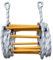 Rope Ladder 10ft Large Load Capacity Nylon Fire Escape Ladder with Hooks Non-Slip Heavy Duty Emergency Rope for Climbing Training Rescue