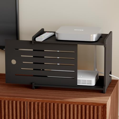 Giklux Router Verstecken, Router-Aufbewahrungsbox, Router-Versteck, Routerkasten, Wandboxen, WLAN-Regal, WLAN-Schrank, Router verstecken, WLAN-Box, Router Verstecken, Einfache Installation