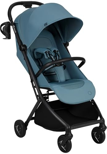 Lionelo Sia Reisebuggy ultraleicht & ultrakompakt faltbar, 5,9 kg | bis 22 kg, 6 Monaten bis 4 Jahre, Liegeposition, Federung, UPF50+ Verdeck, Moskitonetz, Einkaufskorb 3 kg, Becherhalter