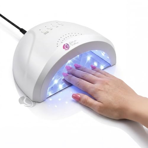 Lampada UV Led Unghie Per Manicure, 48W Professionale JUST ONE – Con Sensore Automatico e Timer 5/30/60s – Fornetto/Lampada Unghie per Gel UV, Semipermanente e Ricostruzione – Uso Salone e Casa