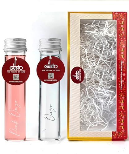 IL GUSTO Classic & Pink Ouzo Gift Set 2x50ml Greek Anise Spirits | Authentic Greek-inspired anise flavours, perfect as an aperitif, cocktail ingredient or unique present for celebrations.