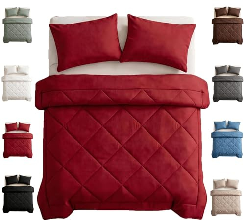TETGSET Magic Splashy Bettdecke, 2026 The Quick-Drying 2-In-1 Duvet, Weich und Atmungsaktiv, Maschinenwaschbar, Die BettwäSche üBerflüSsig Macht für Zuhause, Camping und Reisen (Rot,135 * 200cm)
