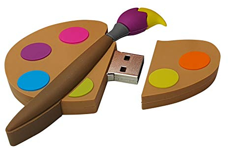 Ulticool - Palette Peintre Brosse Peindre 16 GB USB - 16 Go Flash Drive - Mémoire Stick Stockage de Données - Clé Design Unique et Original