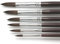 Paintersisters® Künstler Pinselset 2 für Acryl & Ölfarbe, 6 hochwertige Pinsel aus Naturhaar Größen 2-18, runde Spitzen Premium Set 2