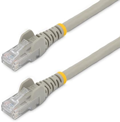 StarTech.com 6 ft. CAT6 Ethernet cable - 10 Pack - ETL Verified - Gray CAT6 Patch Cord - Snagless RJ45 Connectors - 24 AWG Copper Wire - UTP Ethernet Cable (N6PATCH6GR10PK)