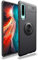 NALIA Ring Hülle kompatibel mit Huawei P30, Magnetische Silikon Handyhülle für KFZ-Halterung 360-Grad Finger-Halter, Dünnes Kickstand Cover Schutzhülle Ständer Case Slim Etui Phone Bumper - Schwarz