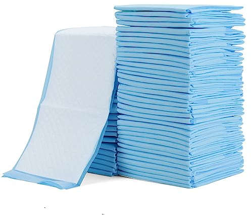 Rocinha 100 Stück Einweg-Wickelunterlagen Baby Einweg Unterlagen Wasserdicht Windel Wickelunterlage Atmungsaktive Unterlagen Bett Tisch Schutz Matte 17 Zoll x 13 Zoll