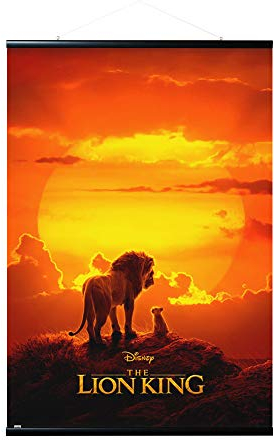Erik Magnetische Posterleiste mit Poster - Disney Der König der Löwen One Sheet - Poster mit Rahmen