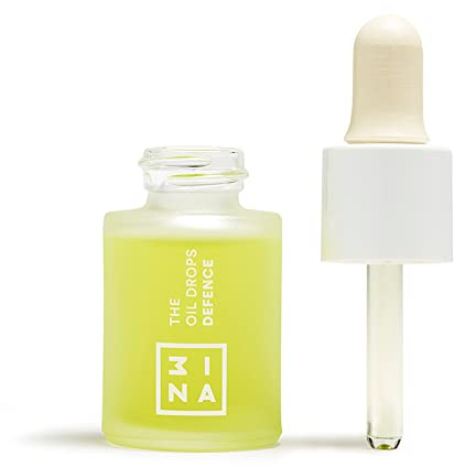 3INA MAKEUP - Vegan - The Oil Drops Defence 603 - Grün - Gesichstöl - Öl Gesicht - Hautpflege - Schützen - Regenerierend - Avocadoöl - Pflegend - Empfindliche Haut eingeschlossen - Cruelty Free
