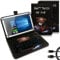 UC-Express Tablet Tasche kompatibel mit Doogee Tab A9+ / A9 Pro+ Tastatur Hülle Bluetooth Keyboard Case QWERTZ Standfunktion Cover, Motiv:Motiv 1