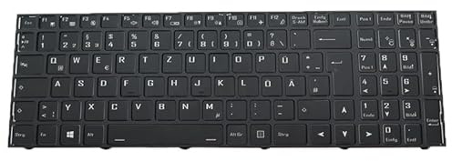 RTDPART Laptop-Tastatur mit Hintergrundbeleuchtung für Gigabyte Für AORUS 5-Serie (10. Generation) für AORUS 5 KB MB SB Deutsch GR Schwarzer Rahmen