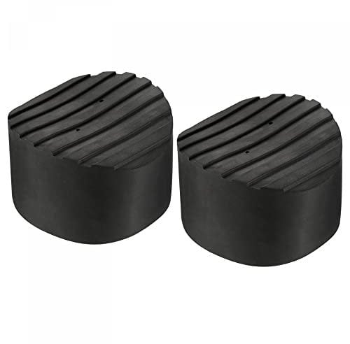 sourcing map Ladder Non-Slip Feet Mat 95mm ID Rubber Round Telescopic Ladder Accessories Pad Cover Cushion for Ladder Protection Black Pack of 2