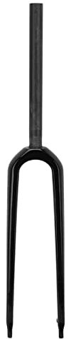 Alomejor Schnellspanner Fahrrad Gabel Interne Rounting Kohlefaser Fahrradgabel Fahrrad Starrgabel Fit Offroad Rennrad (Schwarz matt)