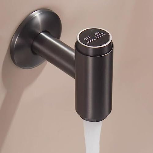 Robinet Lave Main Eau Froide Murale Gris Laiton Froide Eau Robinet Mural