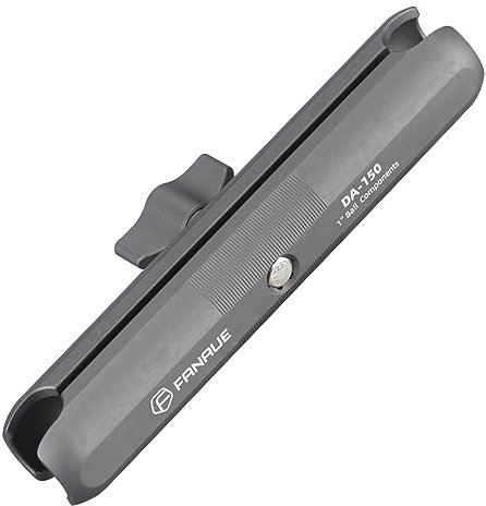 FANAUE support d'extension pour double prise avec bras en alliage d'aluminium, compatible avec les adaptateurs RAM Mounts taille B/à bille de un pouce. Longueur du bras : 150mm (DA-150)