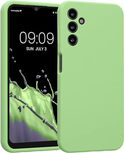 Captor Cover Custodia Colorata in Silicone Liquido per Samsung Galaxy A54 5G, Alta Qualità con Bordo Rialzato per Schermo e Protezione Fotocamera Sottile Morbida Con Microfibra Interna (Verde)