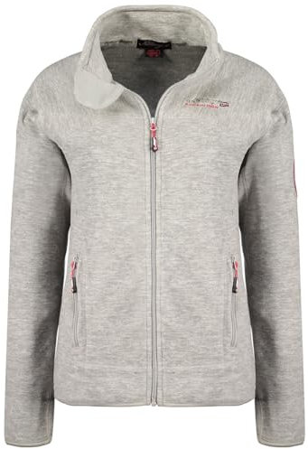 Geographical Norway Tyrell Lady - Giacca in Pile Donna con Zip - Abbigliamento Caldo Comodo - Felpa Maniche Lunghe Resistente - Maglione Invernale Ideale Autunno Inverno (Bianco XXL)