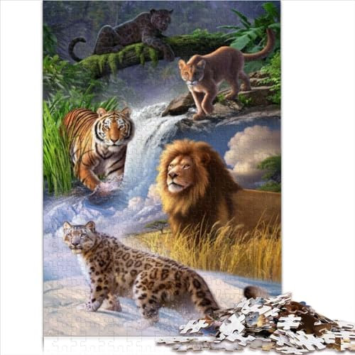 Big Cats Collection Jigsaw 1000 Piece Jigsaw Puzzle for Adults for Adults Kids Age 14+ Secret Santa Gifts 1000pcs(26x38cm)