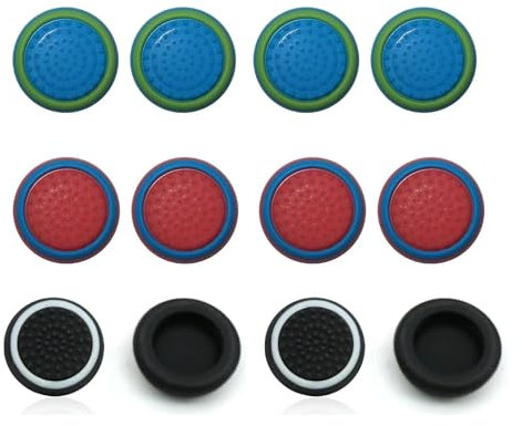 Capuchons de rechange en silicone antidérapant pour manette de PS3, PS4, PS5, Xbox 360 (style B)