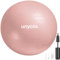 unycos - Gymnastikball 55 cm Sitzball Trainingsball für Yoga, Fitness, Medizinball, Balance Ball, Core Training Strength, Pilates-Ball | Inkl. Pumpe, BPA-Frei, Anti-Burst (Hellrosa mit Logo)