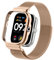 SeNool Cinturino Compatibile con Xiaomi Redmi Watch 4, [Resistente Corrosione] [Impermeabile] Braccialetto Acciaio Inossidabile Magnetico Metallo per Xiaomi Redmi Watch 4 - Oro Rosa