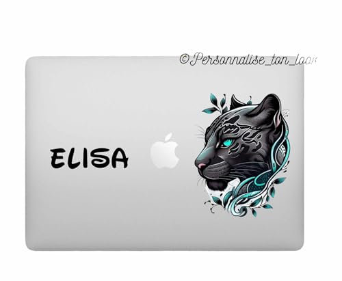 Stickers autocollants personnalisés pour PC portable - ordinateur portable Stickers personnalisable Panthere pour Pc portable