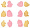 Juego de Moldes de Galletas,6 PCS Moldes de Galletas Unicornio Cortador Galletas Dibujos Animados Unicornio Moldes Plásticos para Cookie Pasteles Fondant