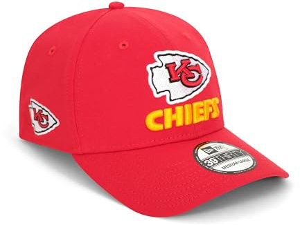 New Era - NFL Kansas City Chiefs Side Hit 39Thirty Stretch Cap, Größe:M-L