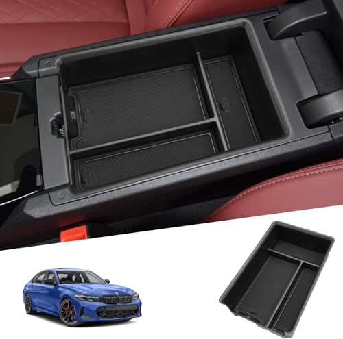 SHAOHAO Kompatibel mit BMW 3er G20 G21 G28 2019-2024 2025 / i3 G28 i4 G26 2023 2024 2025 Mittelkonsole Armlehne Aufbewahrungsbox Organizer Tray bmw g21 bmw g20 zubehör