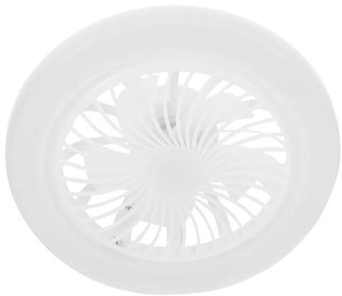UKCOCO Licht Mit Fernbedienung Deckenventilator Mit Licht Mini-Deckenventilatoren Für Garage Küche Badezimmer Abstellraum E27 – Weißes Licht