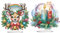CXINLky DIY Diamond Painting Weihnachten Tisch Deko, 5D Diamant Painting Weihnachten Tischdeko, Diamant Malerei Stehend Kunst Set für Anfänger Hausgeschenk Deko-2 Stuck-A