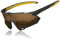 KINGSEVEN Radsportbrillen Polarisierte Sonnenbrille Herren MTB Fahrradbrille Radbrille Sportbrille mit UV400-Schutz zum Autofahren Radfahren (Black Frame Yellow Temple-Gold Lens)