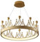 LUOYAOB Modern Pendelleuchte Kronleuchter mit Kristallschirm 3-farbige dimmbare LED-Pendelleuchte Verstellbare Hängelampe for Mädchenzimmer Schlafzimmer Kinderzimmer Wohnzimmer(40cm)