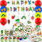 Generisch The Very Hungry Caterpillar Geburtstag Set - 117pcs Caterpillar Deko Zubehör mit Banner, Teller, Luftballons, etc. in Grün, Rot, Gelb