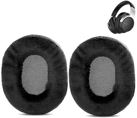 DowiTech Weiche Ersatz-Ohrpolster, kompatibel mit Mixcder E7 Kopfhörer, Ohrpolster aus bequemen Stoff und Memory-Schaum