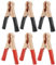 6 Pezzi 50A Clip a Coccodrillo Pinze, Pinze per Cavi Batteria, Morsetti a Coccodrillo Isolati, Morsetti Batteria in Rame, Pinze per Batterie per Veicoli Camion Auto