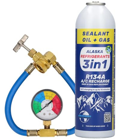 Top up HC134A Bouteille de gaz de rechange 3 en 1 pour voiture