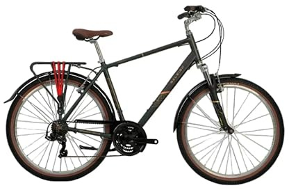 Ammaco Raleigh Pioneer Trail Crossbar 17 Frame 27.5 Wheel Hybrid Bike Grey/Green