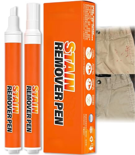 Stain Remover Pen - Instant New Stain Remover for Clothes, Household Smudge Pen - Quick Drying - Travel Size (2 PCS)