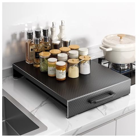JYHHCYS Couvre Plaque de Cuisson gaz Résistant À La Chaleur Cache-Plaque pour Cuisinière À Gaz, Organisateur De Cuisine pour Cuisinières À Gaz Et Électriques(13.7x18.9x2.7''/35x48x7cm)